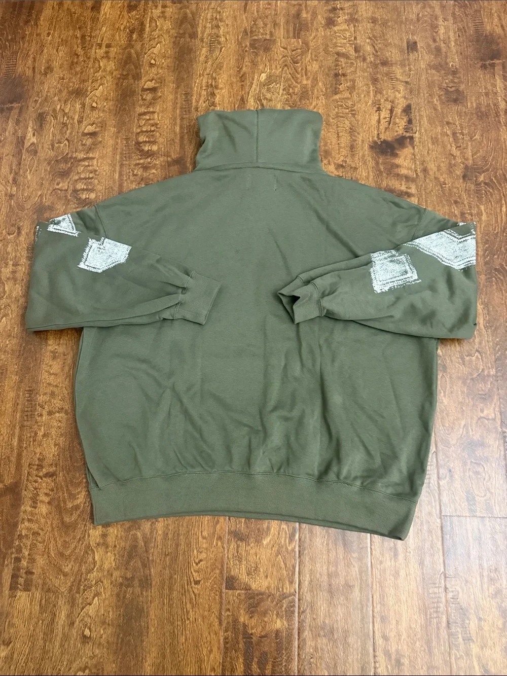 Jordan Olive Green Graphic Pullover Hoodie